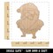 Cute Chibi Santa Claus Christmas Unfinished Craft Wood Holiday Christmas Tree DIY Pre-Drilled Ornament